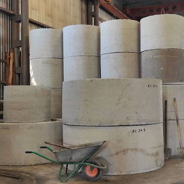 Отгрузка колец для колодцев